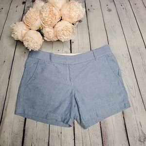 J.Crew Light Blue Chambray City Fit Short Size 2